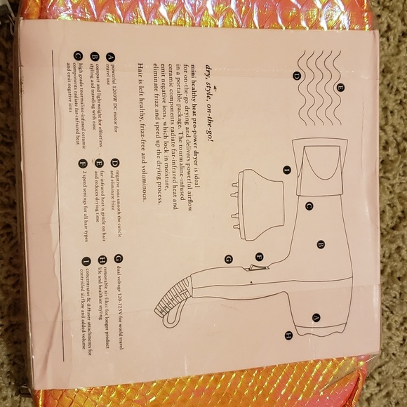 TRAVEL SIZE mini blow dryer - Eva NYC - Picture 2 of 5